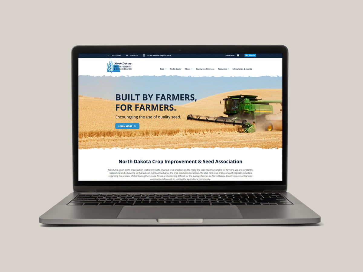 Cyberdogz_Portfolio_Websites_01 North Dakota Crop Improvement & Seed Association Portfolio